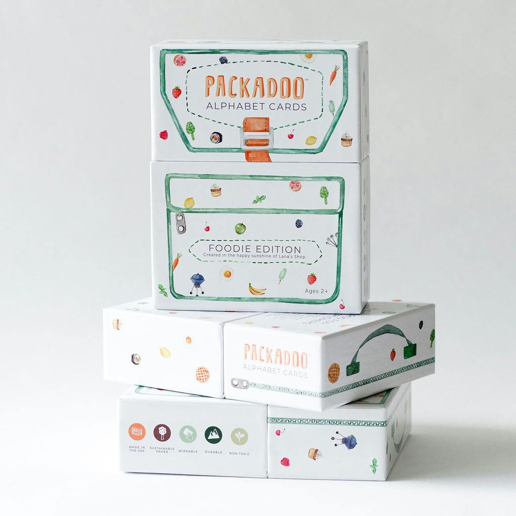 Packadoo Alphabet Cards Foodie Edition