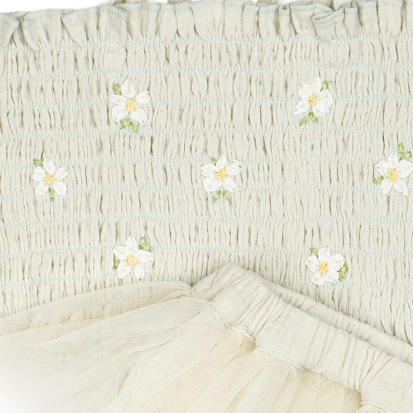 Daisies Tutu - Seafoam