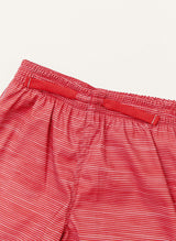 Boys Swim Short - Racing Red Stripe