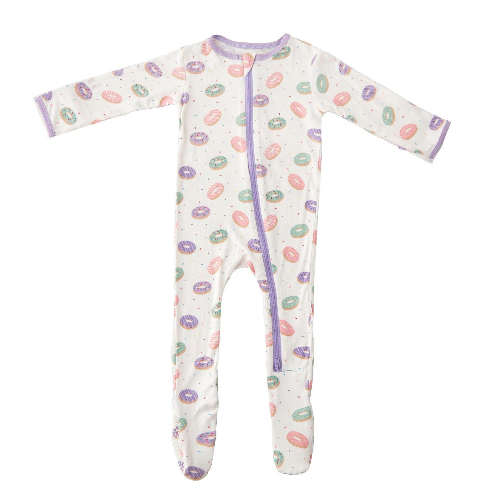 Donuts Zippered Footie