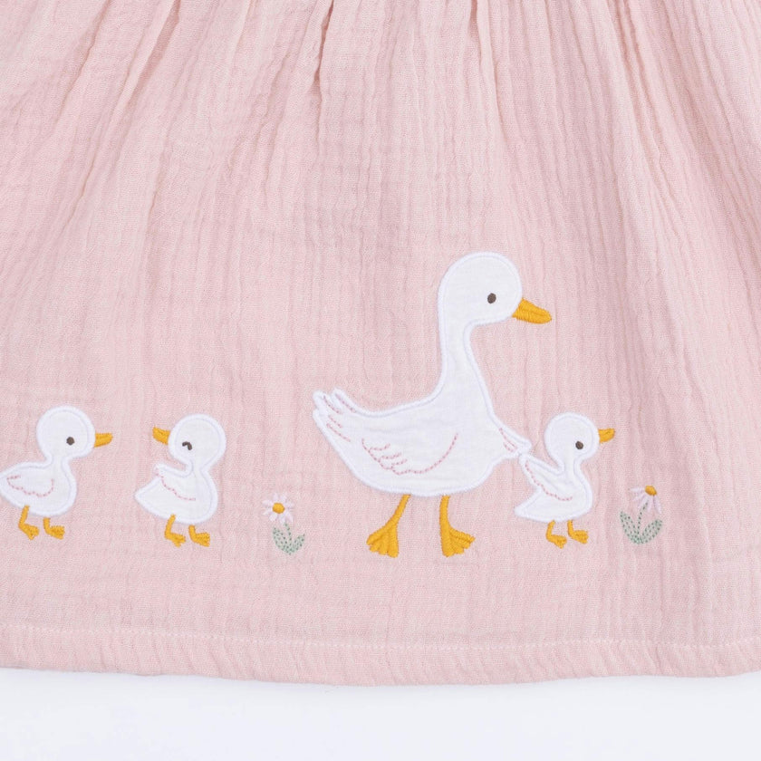 Lotus Flower Ducklings - Ruffle Sleeve Dress and Bloomer