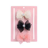 Multicolor Crystal Accent Bow Set