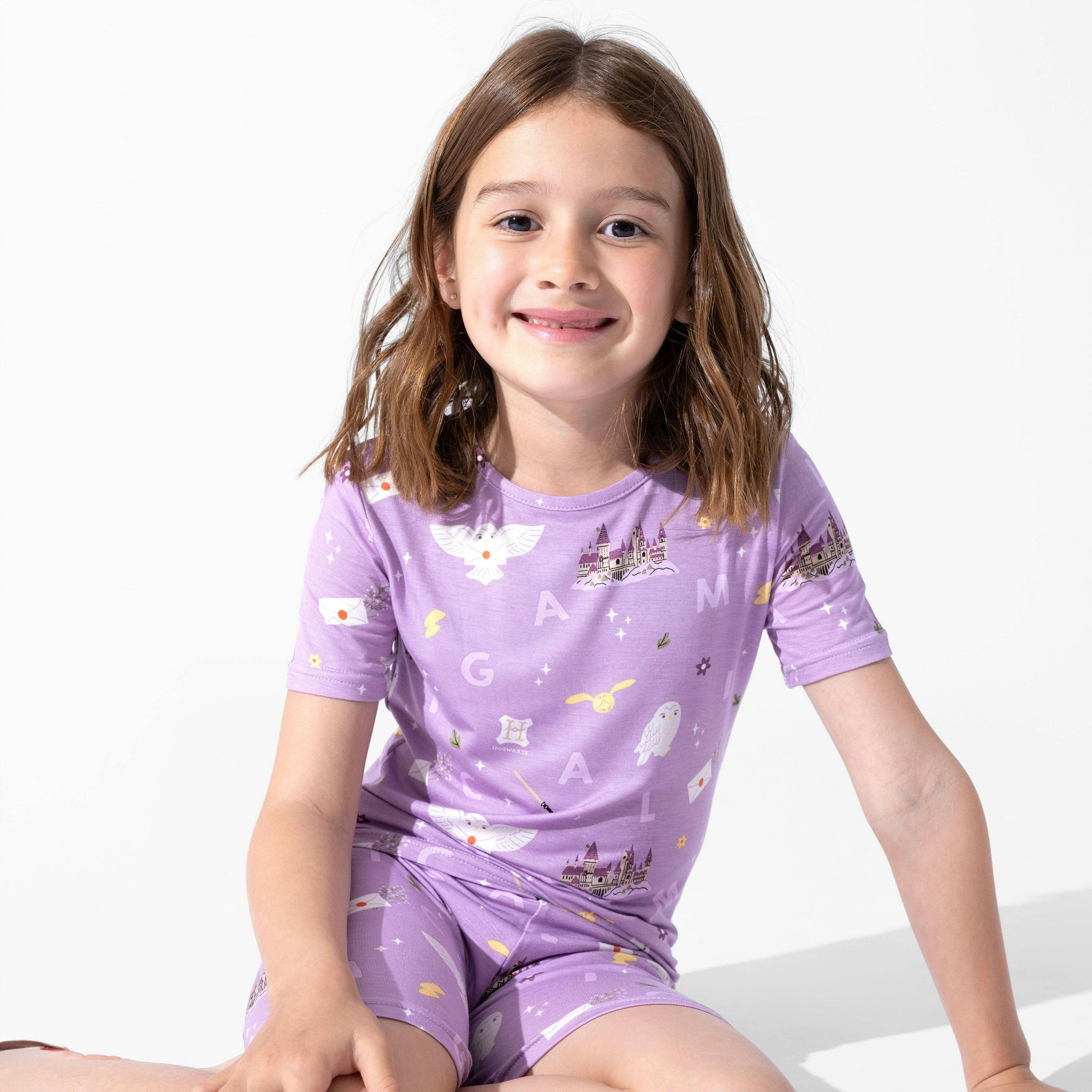 Hedwig's Magical Mail Bamboo Kids Pajama Short Set