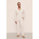 William Printed TENCEL Modal Long PJ Set, Grey