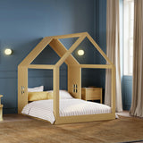 Uchi Montessori-Inspired House Full Bed in Honey