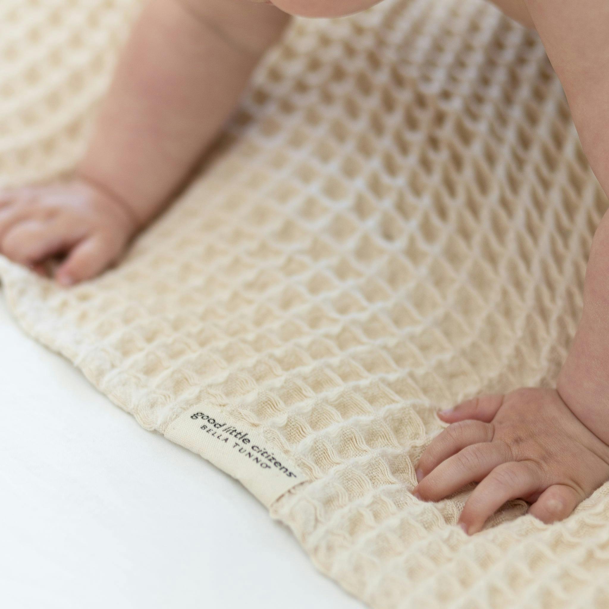 Waffle Baby Blanket Linen
