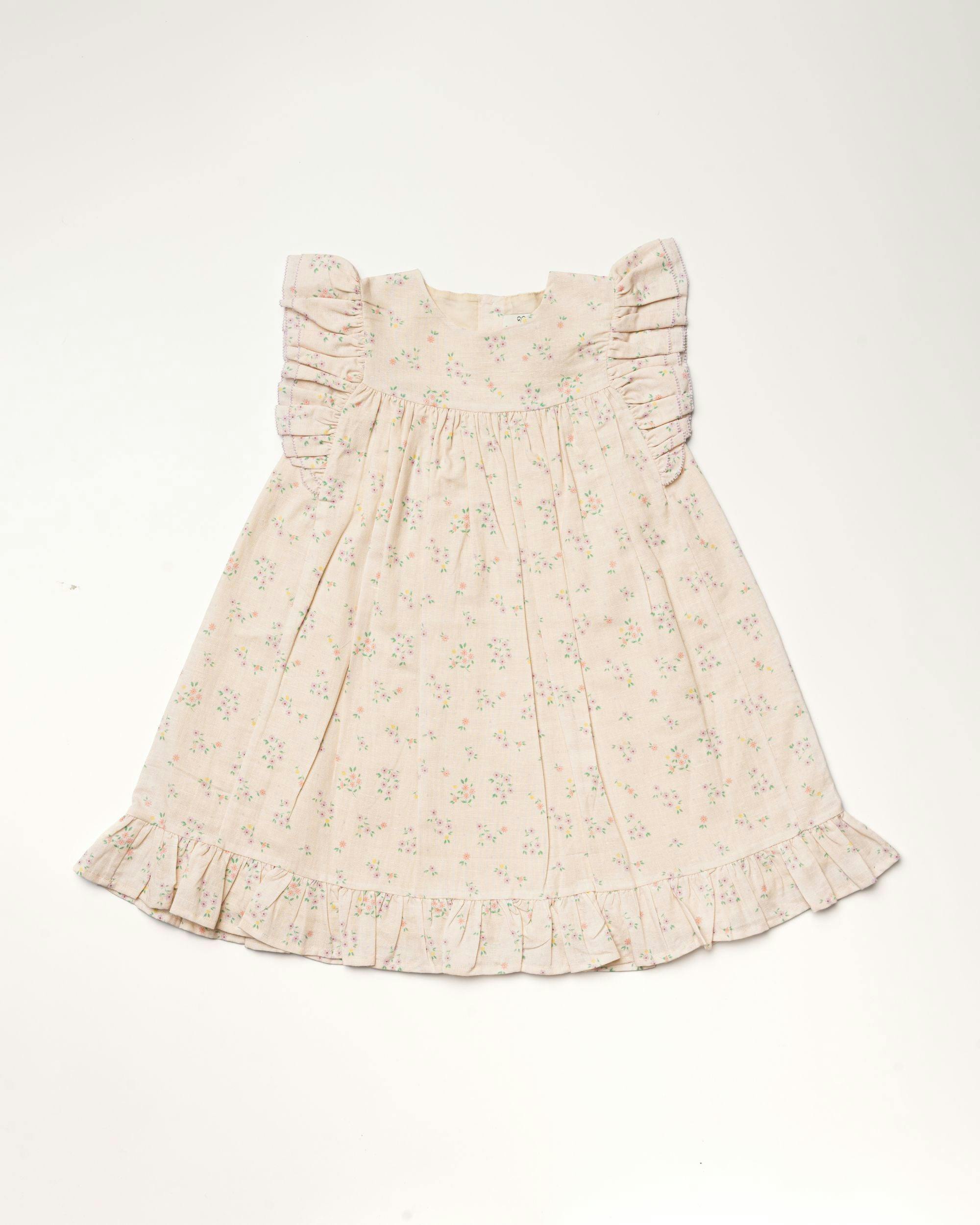 Sita Dress - Painted Bouquet print