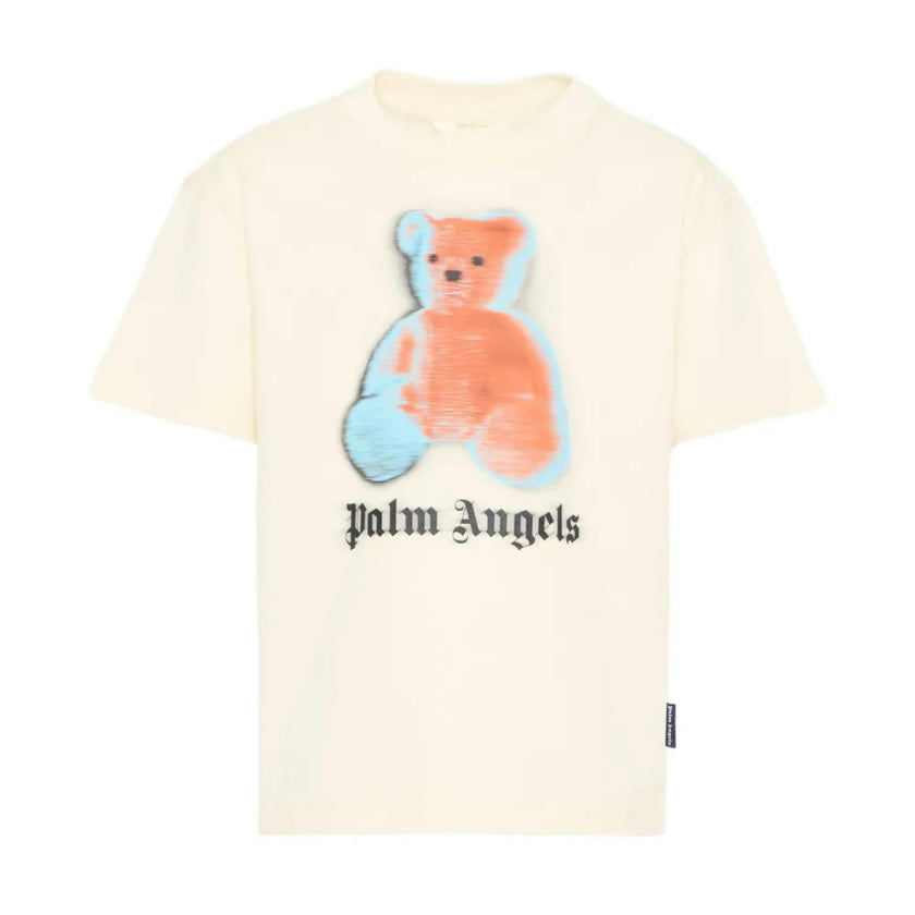 Off White Blurred Bear Regular T-Shirt