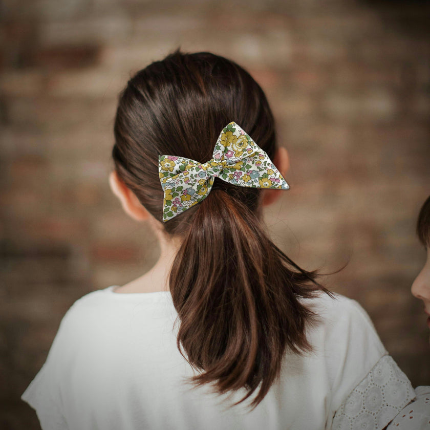 Baby Tied Bows, Olive/Yellow Bundle Set