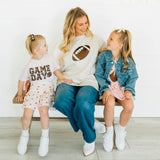 Game Day Football Sequin Patch Women's Sweatshirt