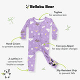 Hedwig's Magical Mail Bamboo Convertible Footie