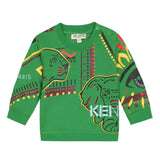 Green sweatshirt with mascots