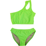 Two Piece One Shoulder Bathing Suit