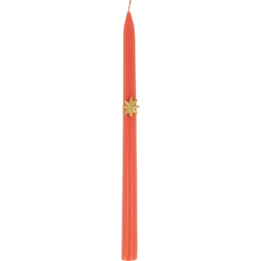 Mixed Gold Star Taper Candles
