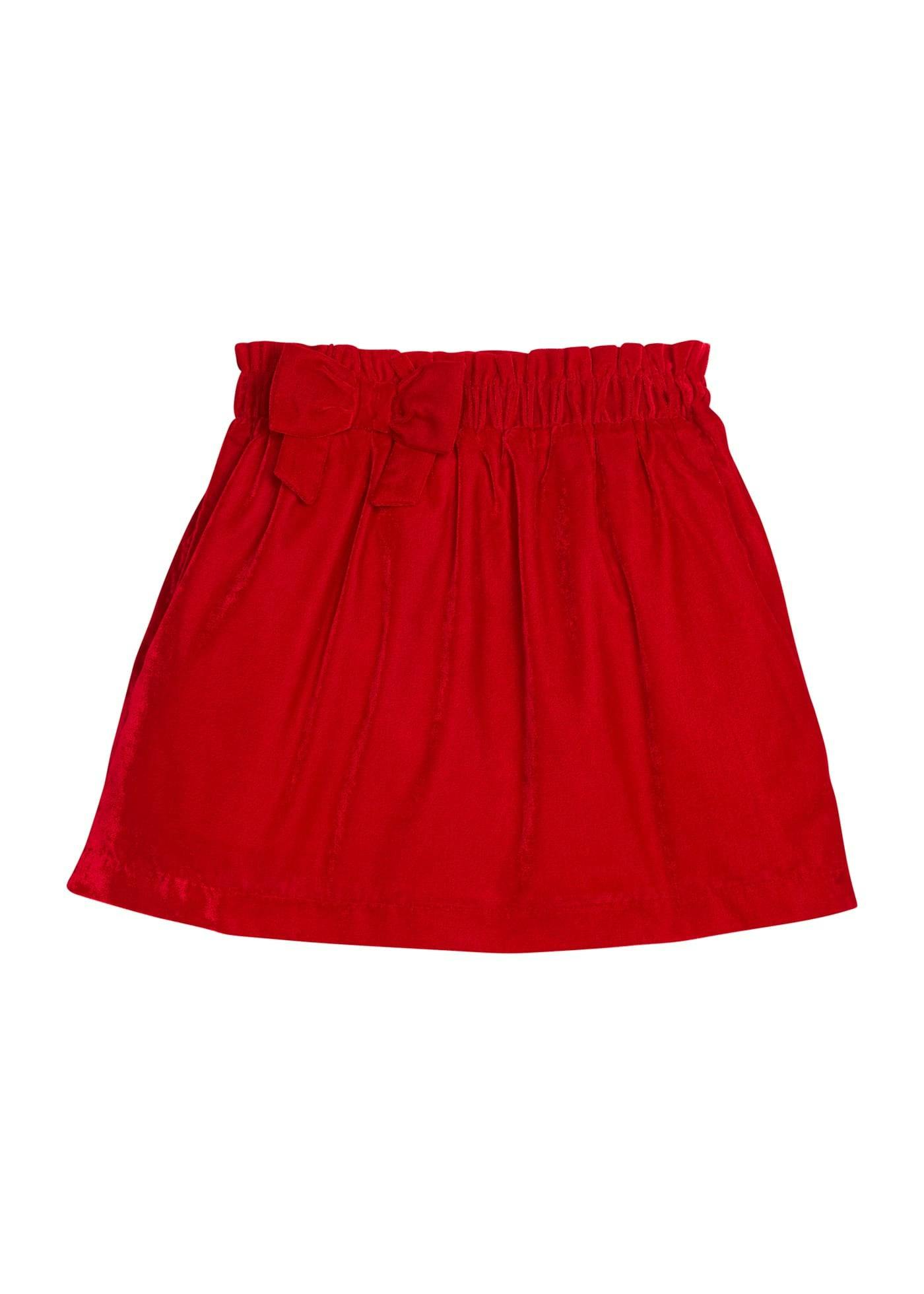 Paperbag Bow Skirt - Red Velvet