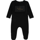Linen Patch Footie