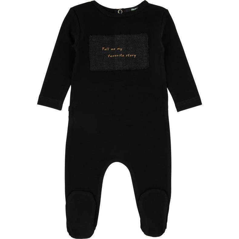 Linen Patch Footie
