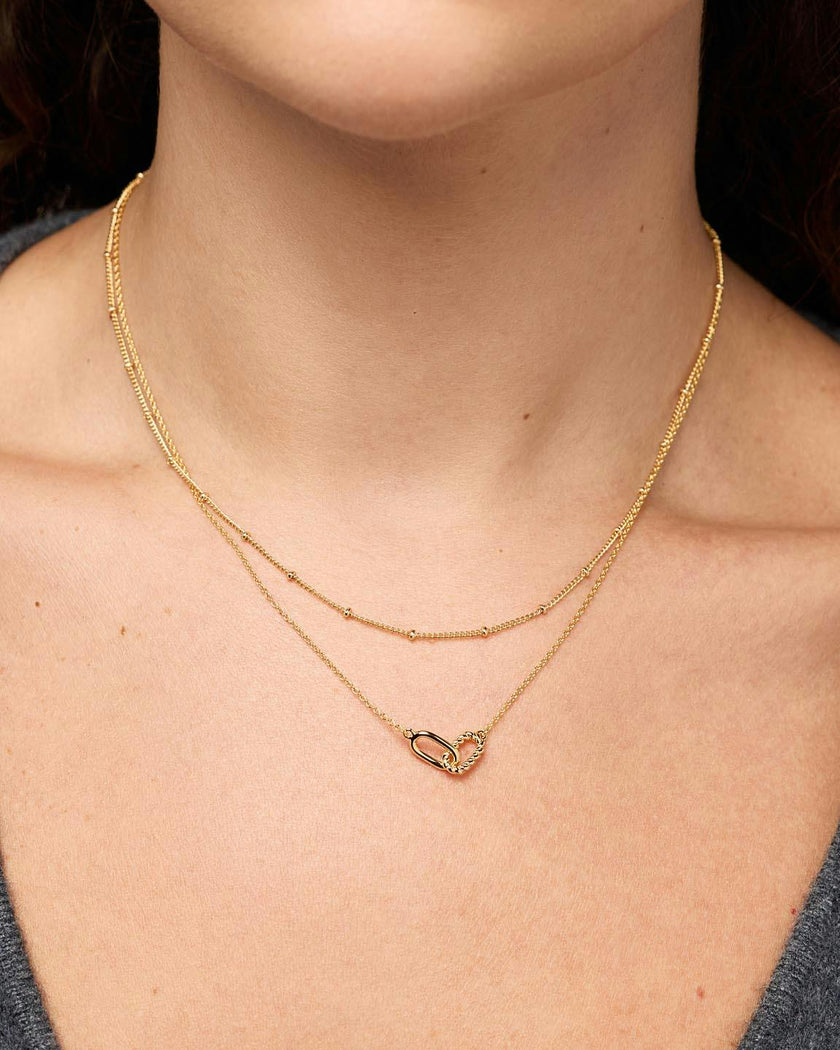 Small Ball Chain Necklace - Ana Gold