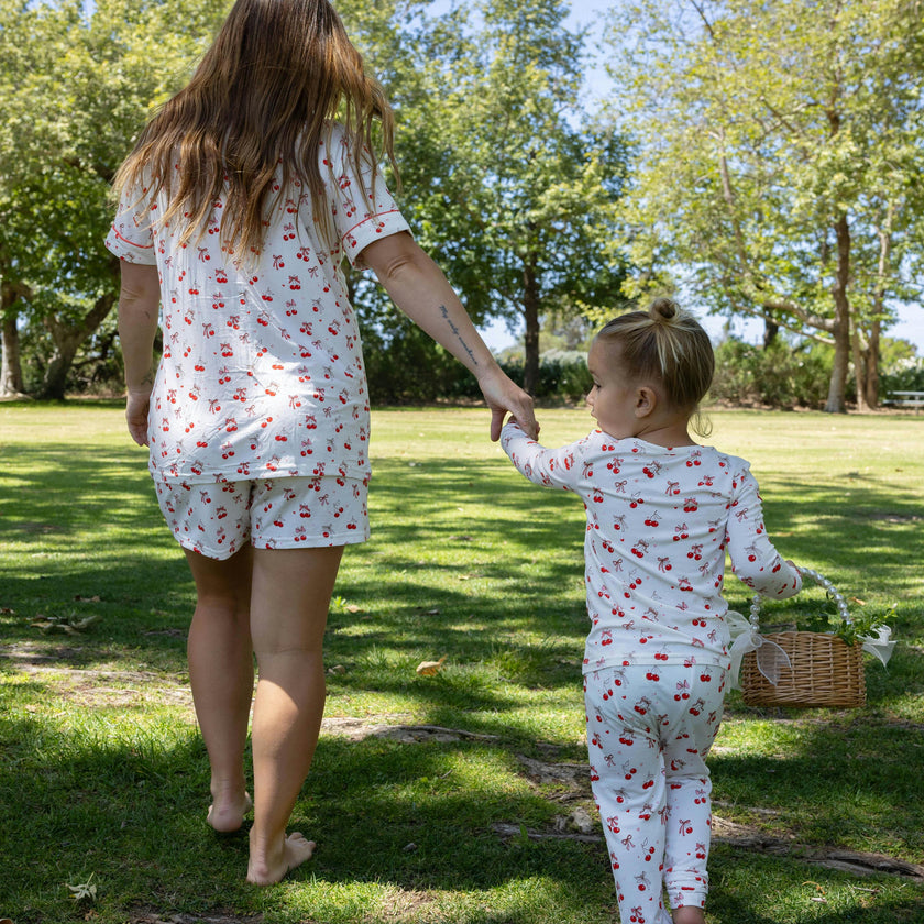 Cherry On Top Bamboo Kids Pajamas