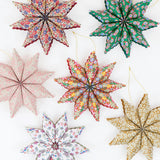 Meri Meri x Liberty Paper Star Tree Decorations