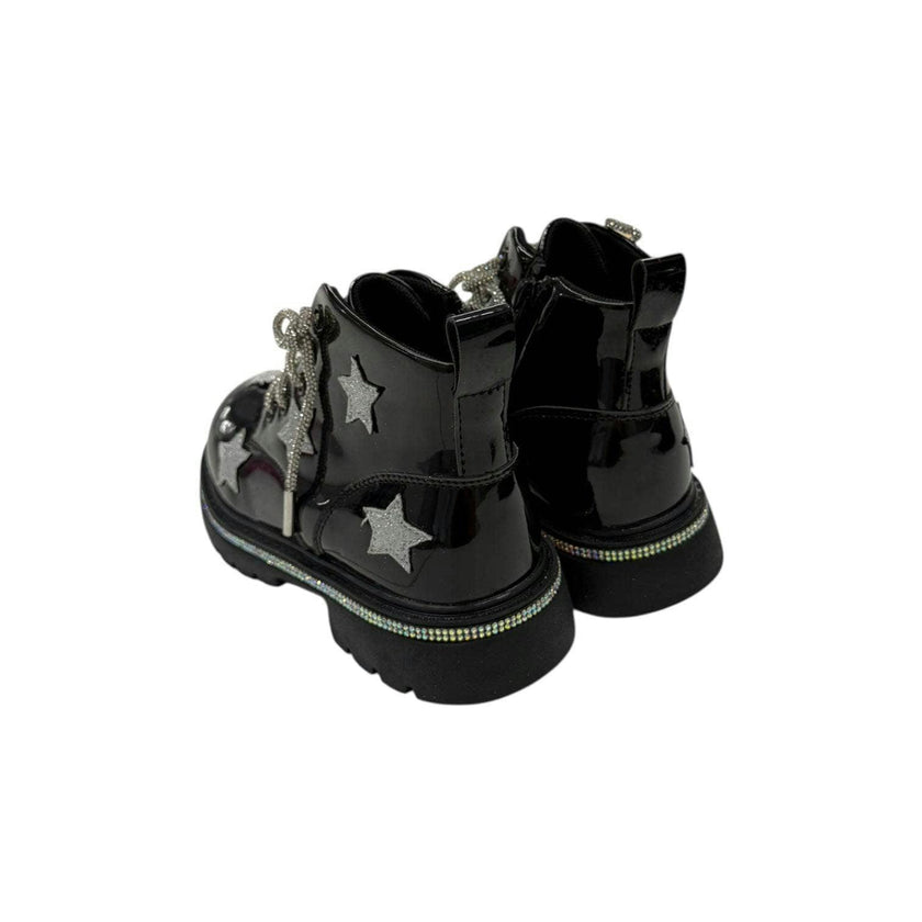 Black Rainbow Shimmer Stars Boots