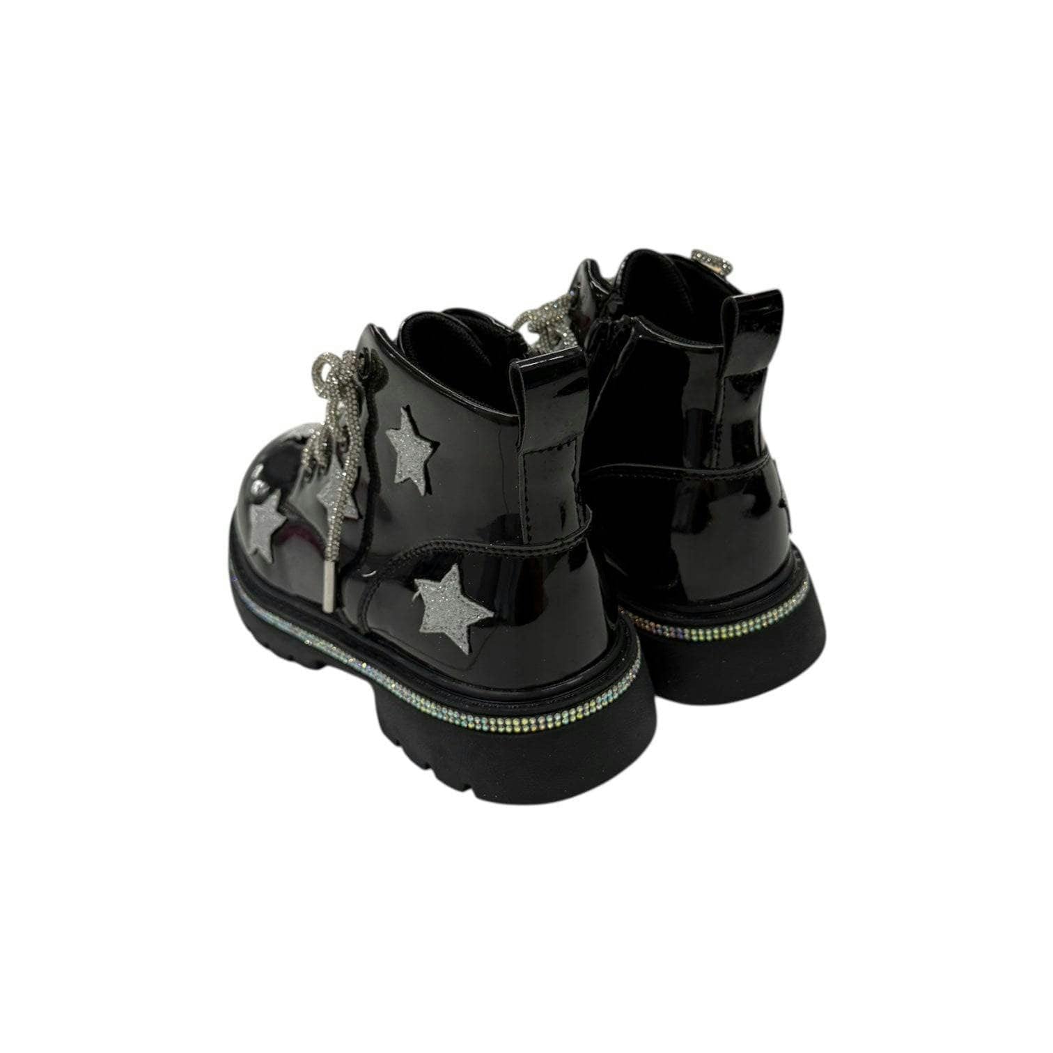 Black Rainbow Shimmer Stars Boots