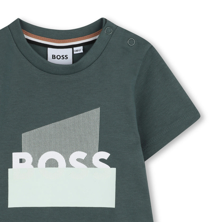 Gray Graphic Short Sleeve T-Shirt
