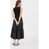 Women's Crew Neck Josephina Dress, Black