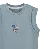 Blue Fish Plaid Set