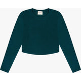 Tenly Rayon Rib Curved Hem L/S Top