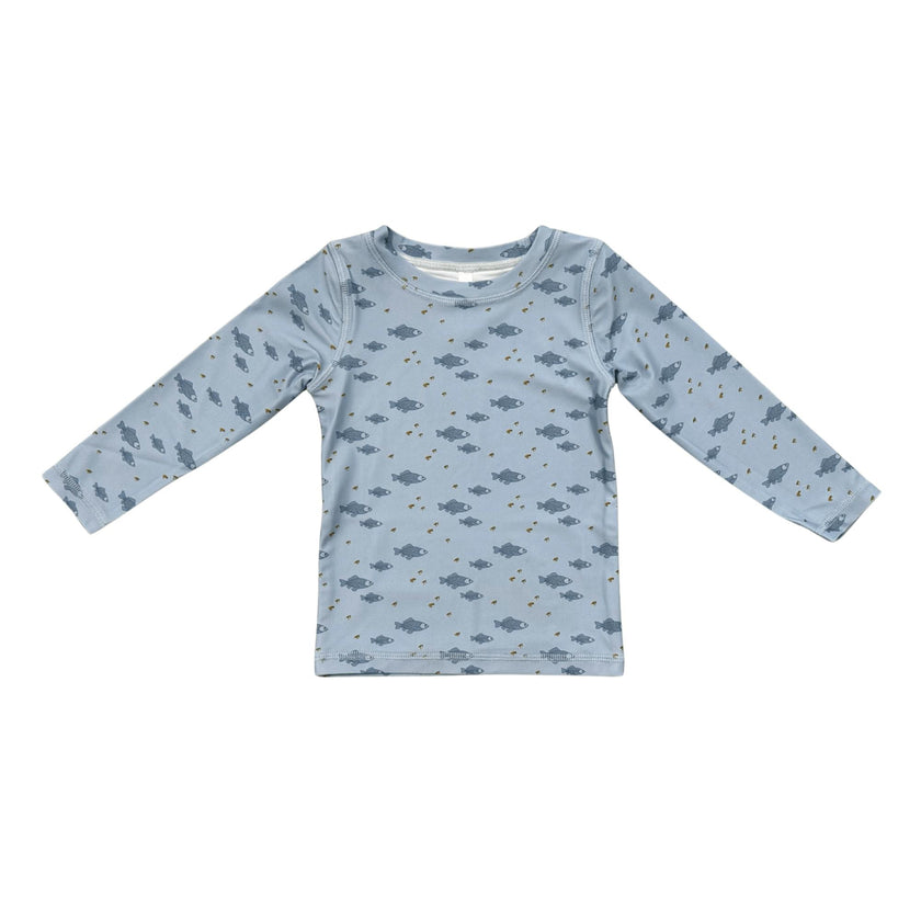 Boy's Long Sleeve Rash Guard Swim Shirt