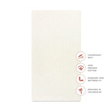 Crib Sheet in GOTS Certified Organic Brushed Cotton in Ivory with Dusty Rose Stars