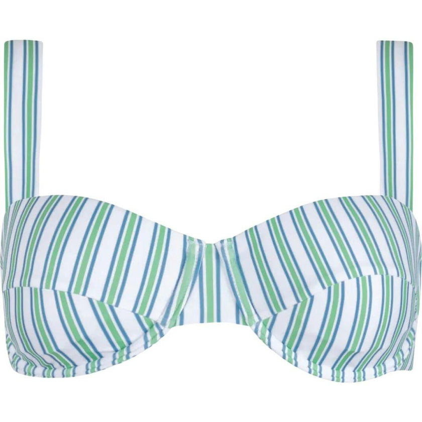 women's tamarin stripe cup bikini top