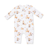 Woodland Animals with Pumpkins - Uni Romper