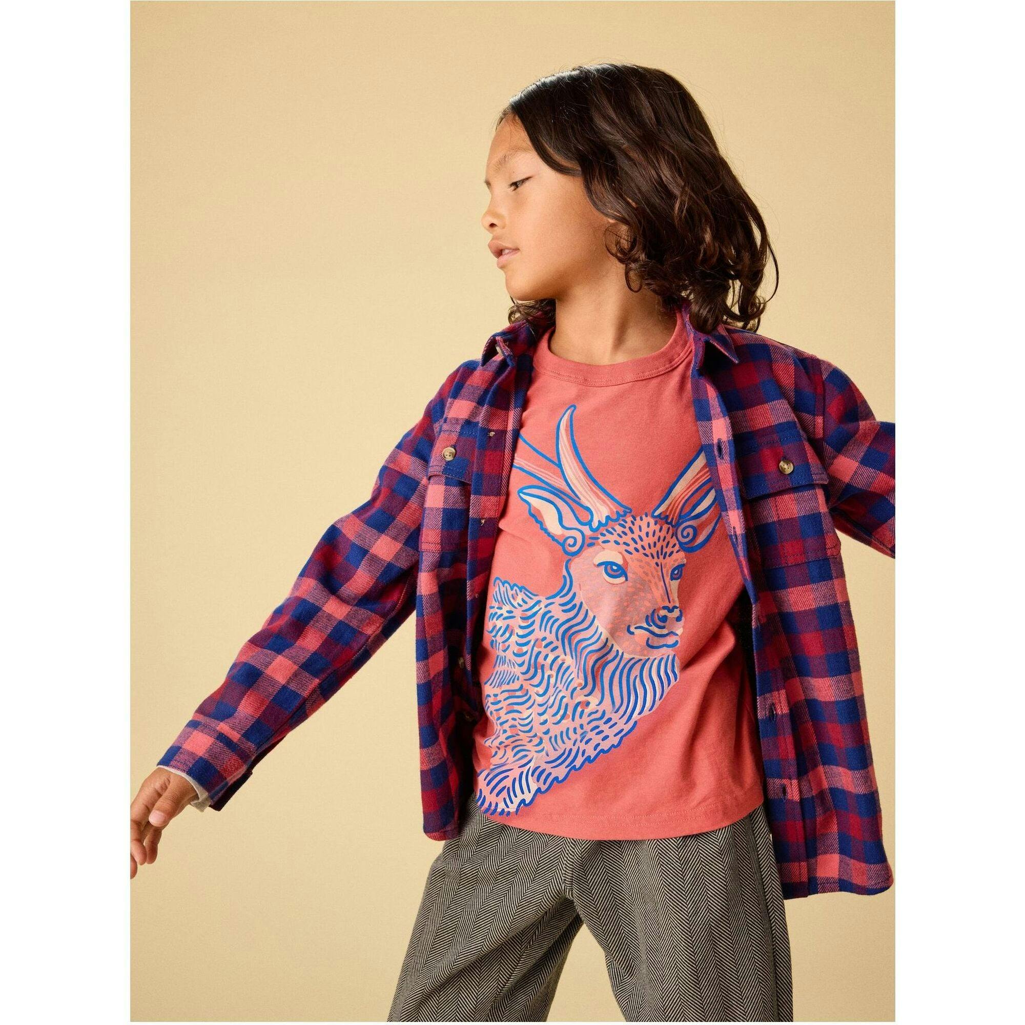 Regal Layered Tee, Purple