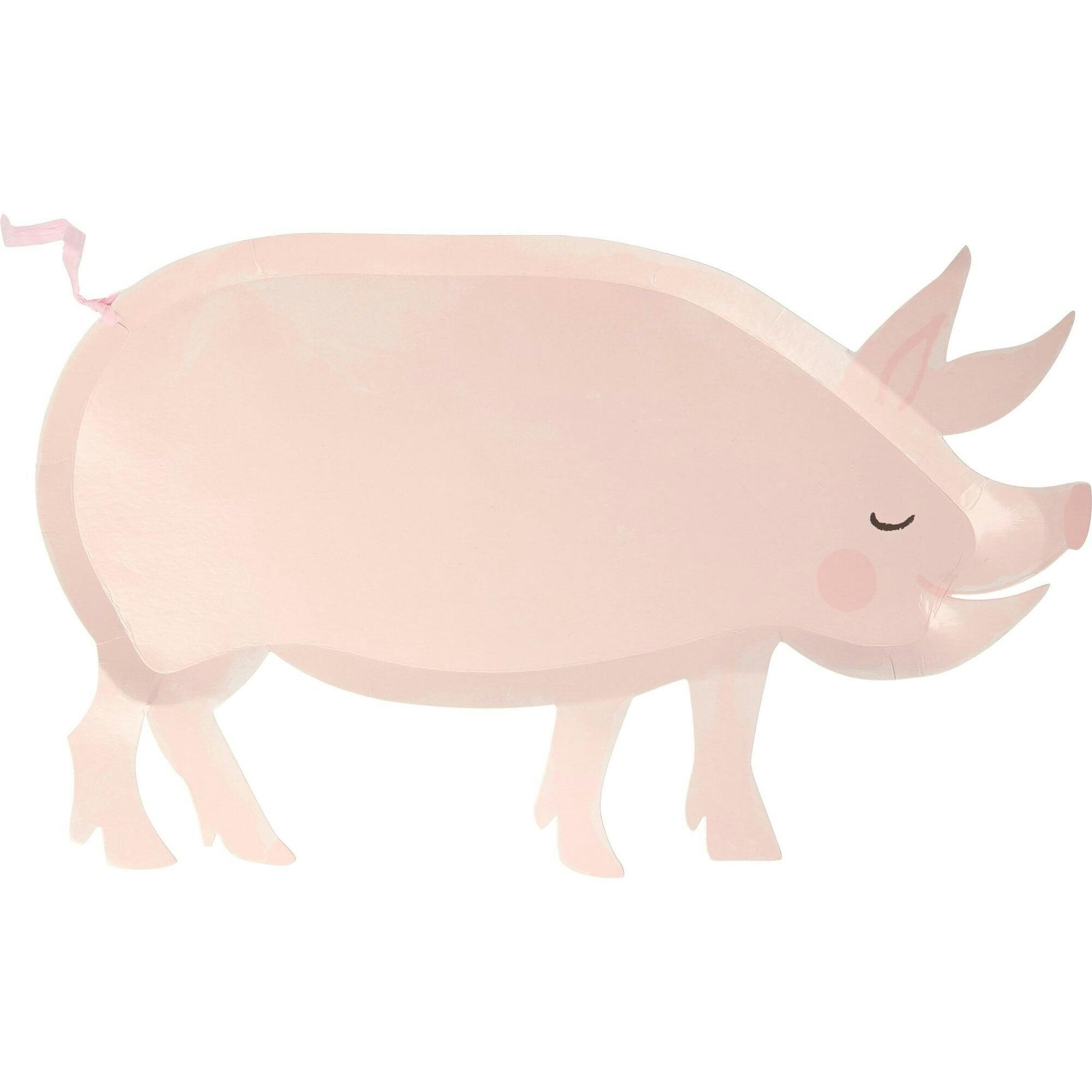 On The Farm Pig Plates