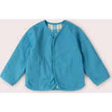 Blue Flowers Reversible Spring Jacket, Blue