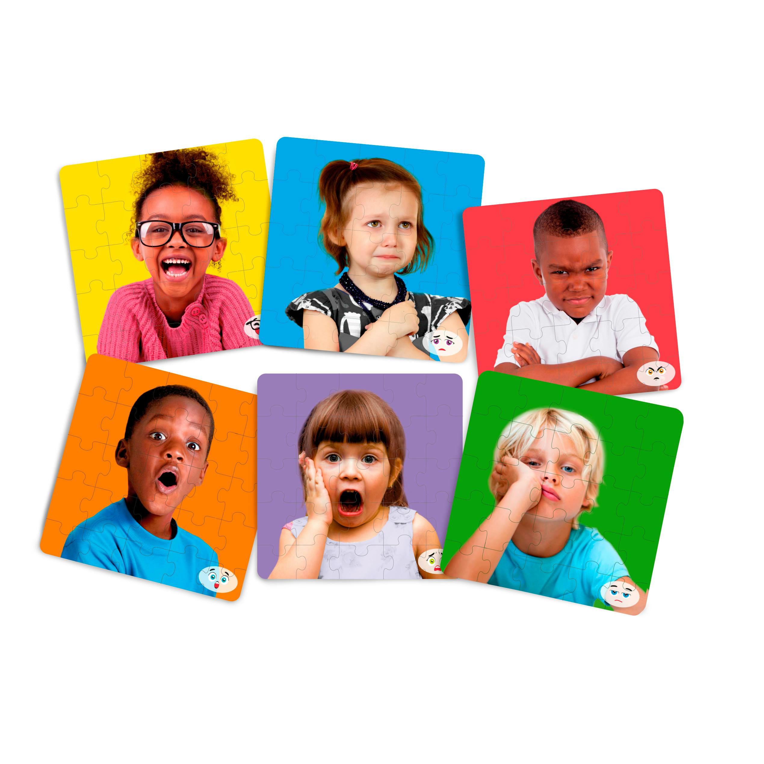 Emotions puzzle set of 6