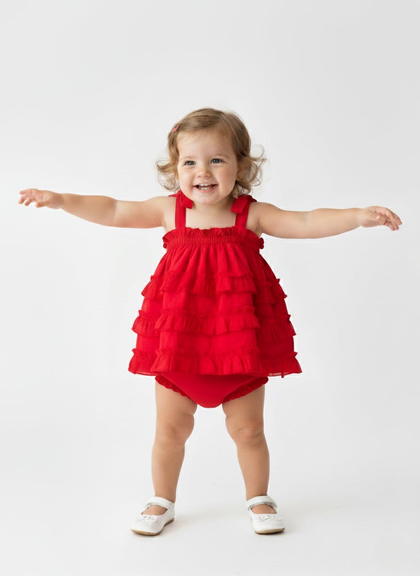 Nia Dress Red