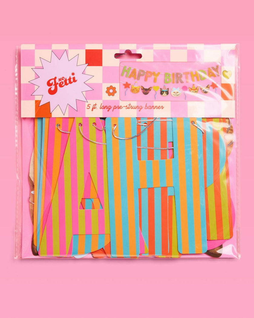 Crazy Cat Banner - really fun party banner
