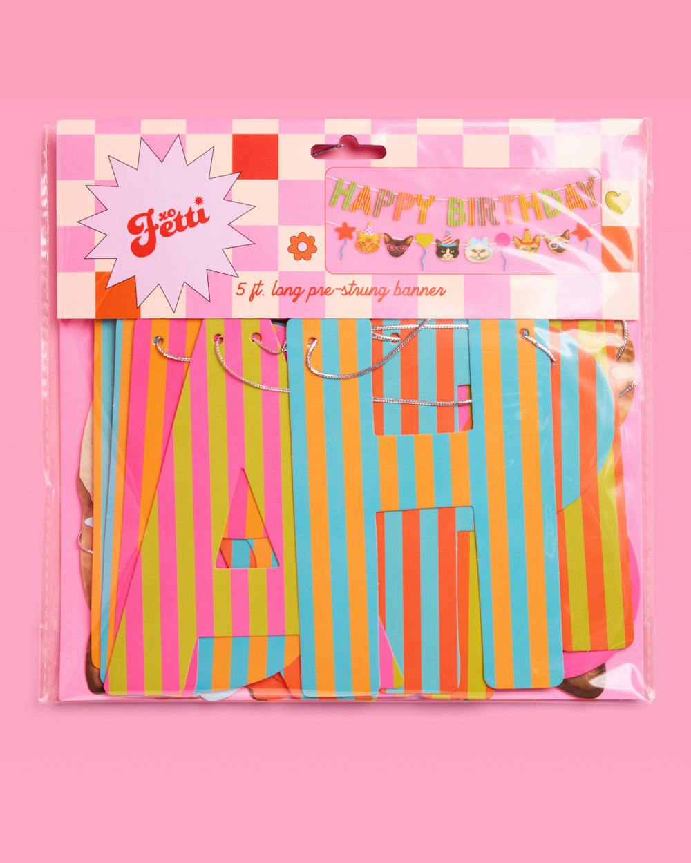 Crazy Cat Banner - really fun party banner