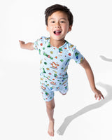 Minecraft: Chicken Jockey Bamboo Kids Pajama Short Set