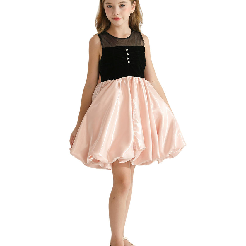 Pink Black Piazza Sleeveless Dress