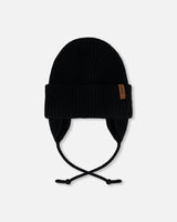 Baby Mid-Season Knit Hat Black