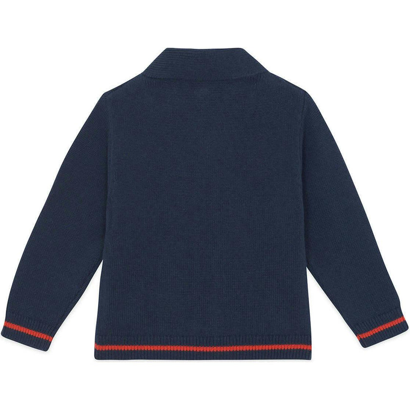 BONTON Hubert Cardigan - Bleu Brut