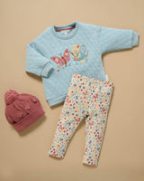 Quilted Windcheater & Legging Moonstone Melange