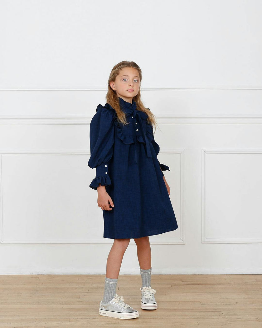 Brigitte dress (dark sapphire blue)