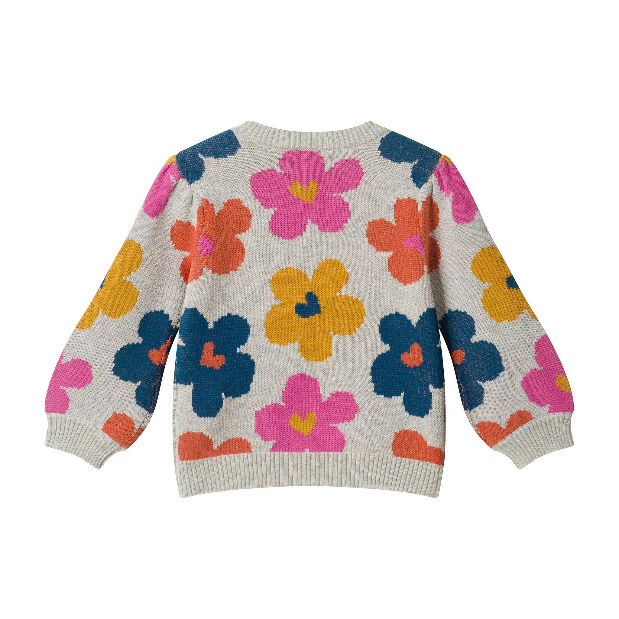 Infant Girls Sweater Set | Flowers & Hearts