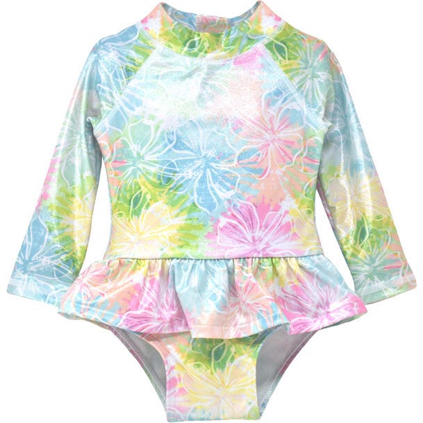 UPF 50+ Alissa Infant Ruffle Rash Guard Swimsuit