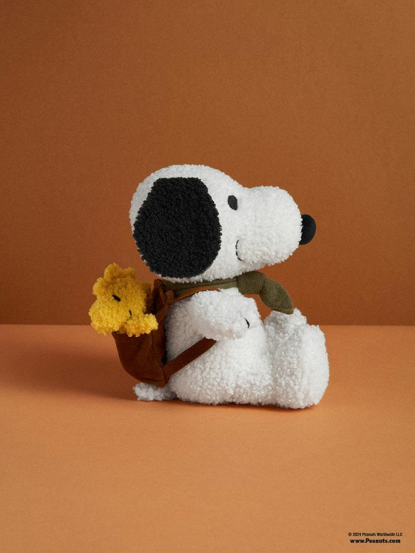 Snoopy with Woodstock in Backpack - 8"